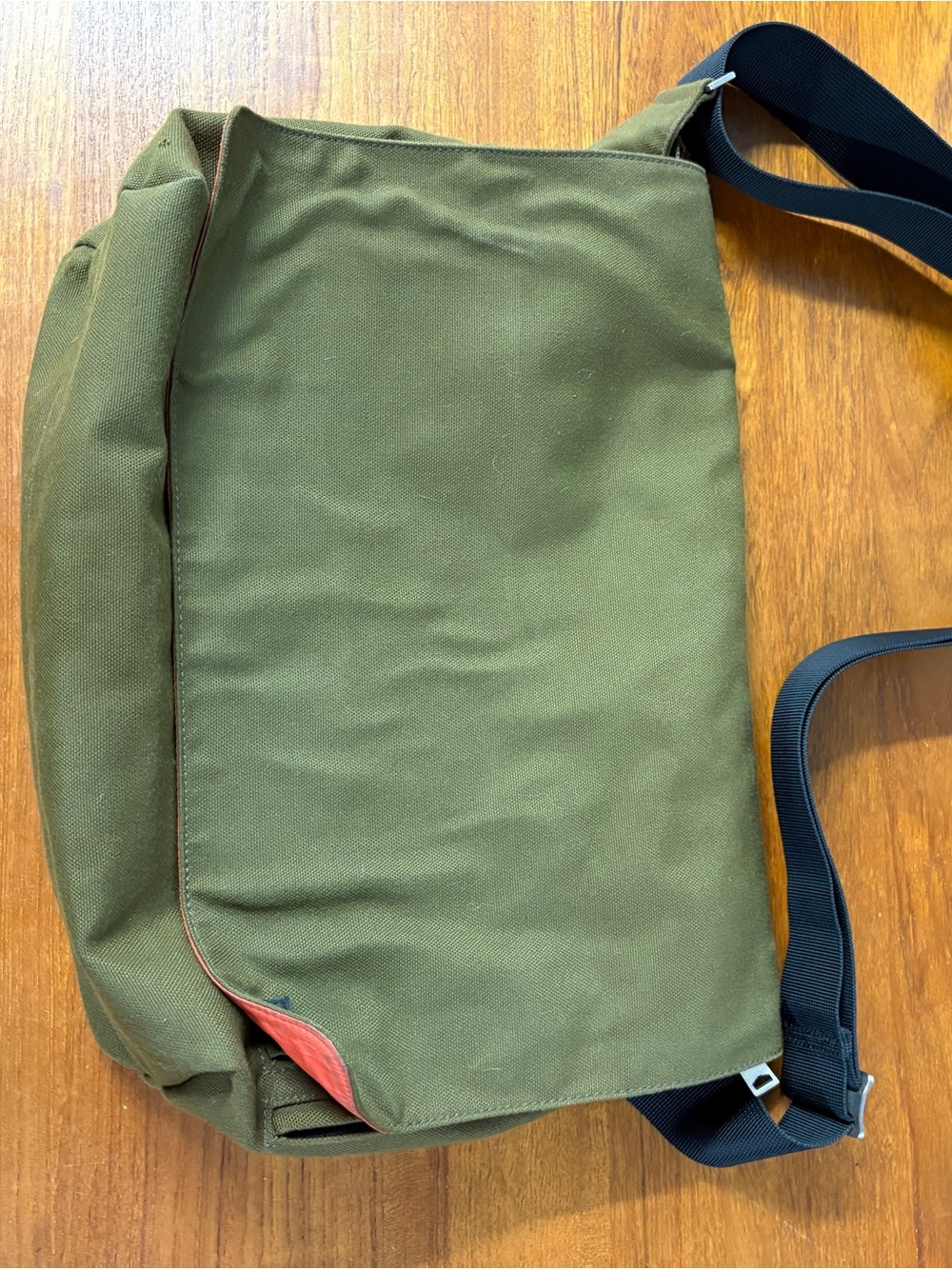 Jack Spade Messenger Greene St Green Canvas Bag